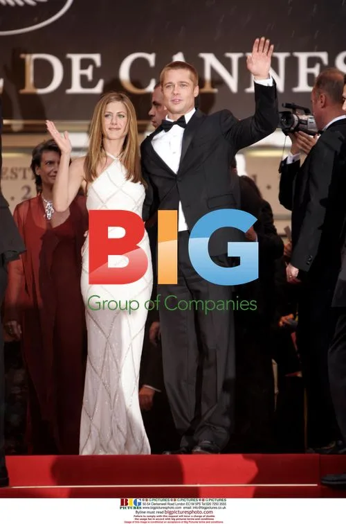 Jennifer Aniston and Brad Pitt at 'Troy' Cannes