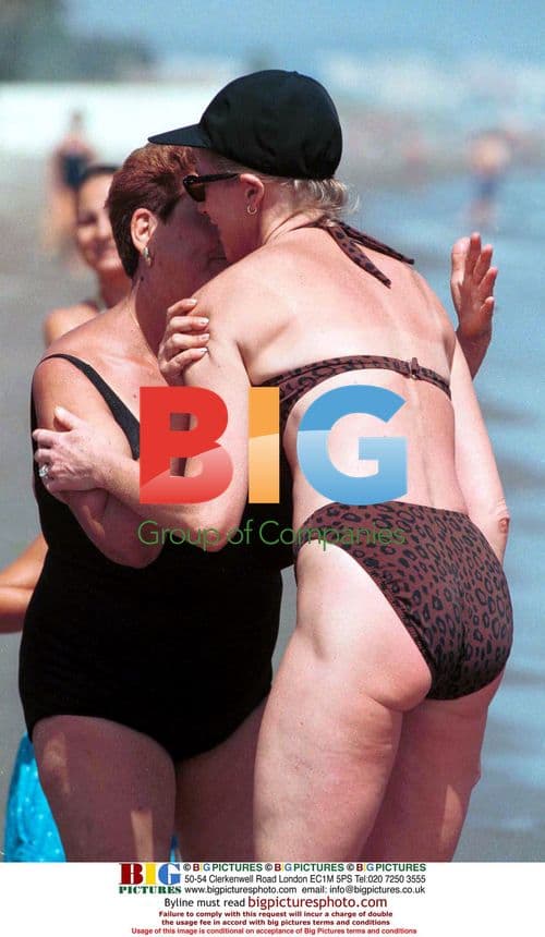 Melanie Griffith Sunbathing on Holiday in Marbella