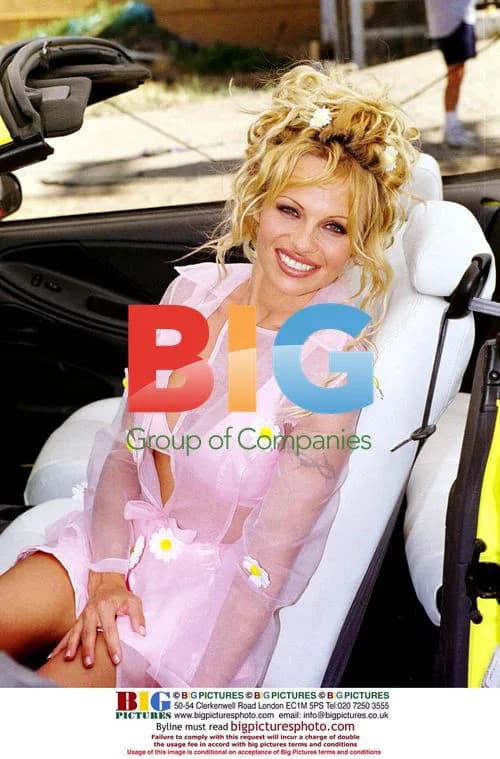 Pamela Anderson on TV Series Set