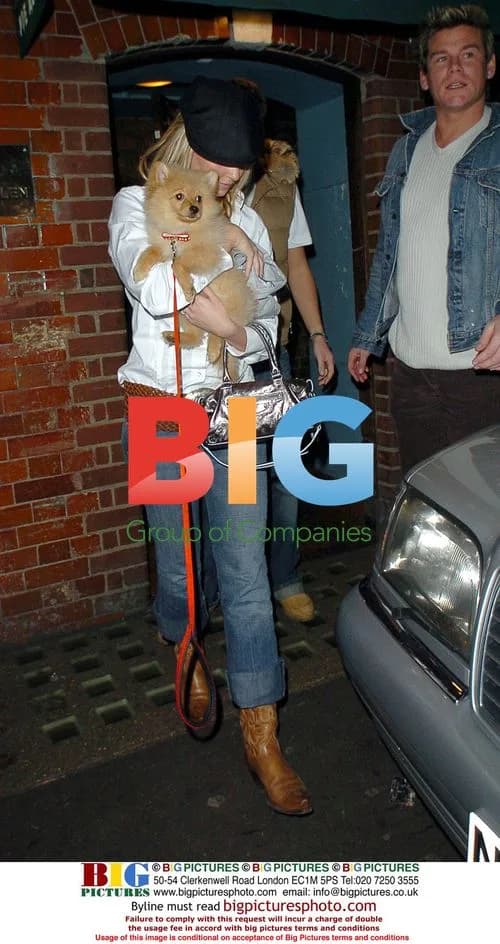 Jennifer Ellison and boyfriend with dog