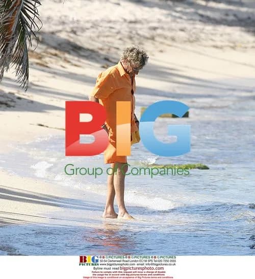 Rod Stewart with Penny Lancaster in St Barths