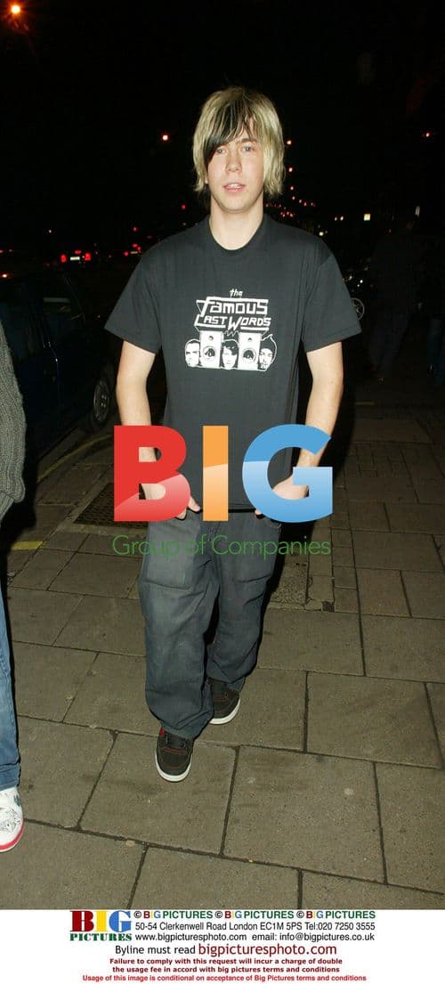 James Bourne out clubbing in London