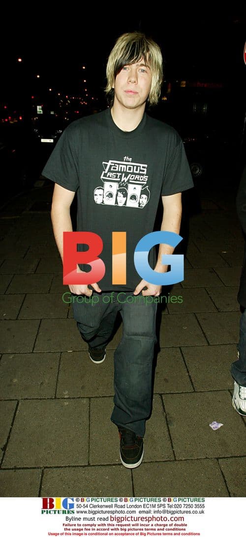 James Bourne out clubbing in London