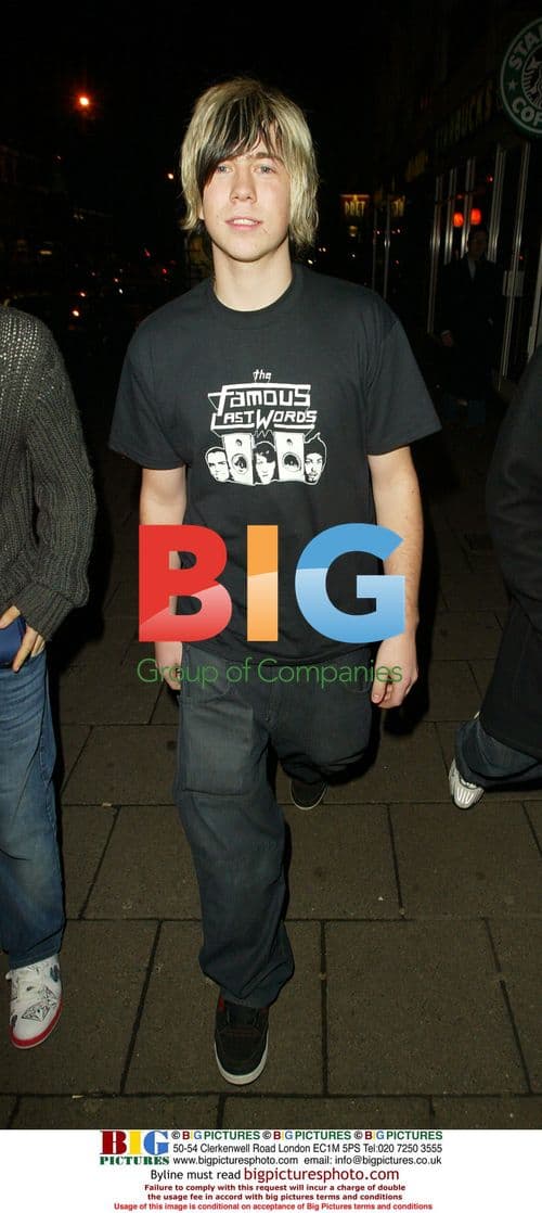 James Bourne out clubbing at Pangaea in London