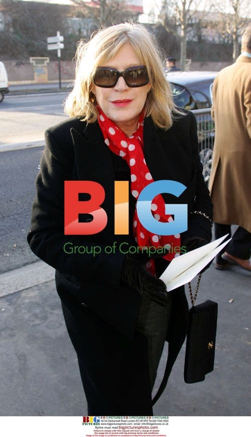 Marianne Faithfull at Channel's Paris Fashion Show