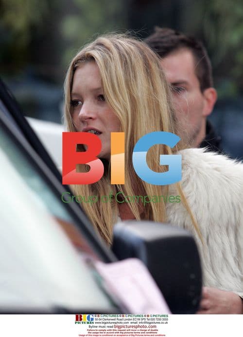Kate Moss Leaves Restaurant in Bayswater