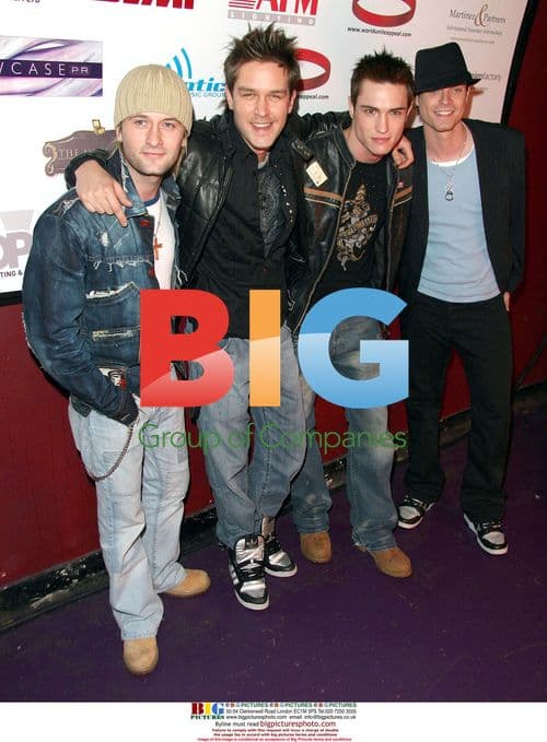 Boy band Phixx at People to People charity event, London
