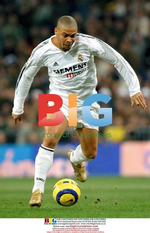 David Beckham During Real Madrid Match