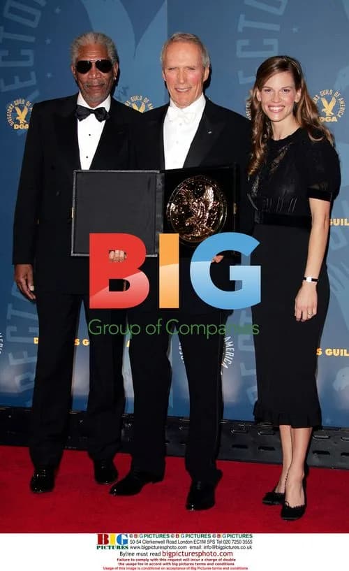Clint Eastwood, Hilary Swank, and Morgan Freeman at 57th DGA Awards