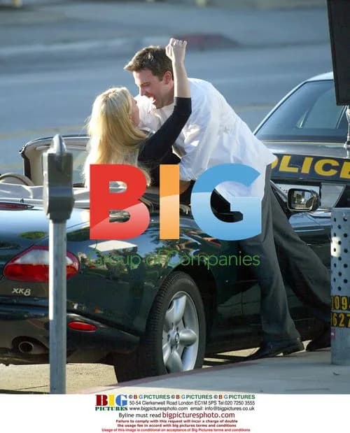 Ben Affleck on set of "Man about Town"