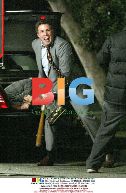 Ben Affleck on set of "Man about Town"