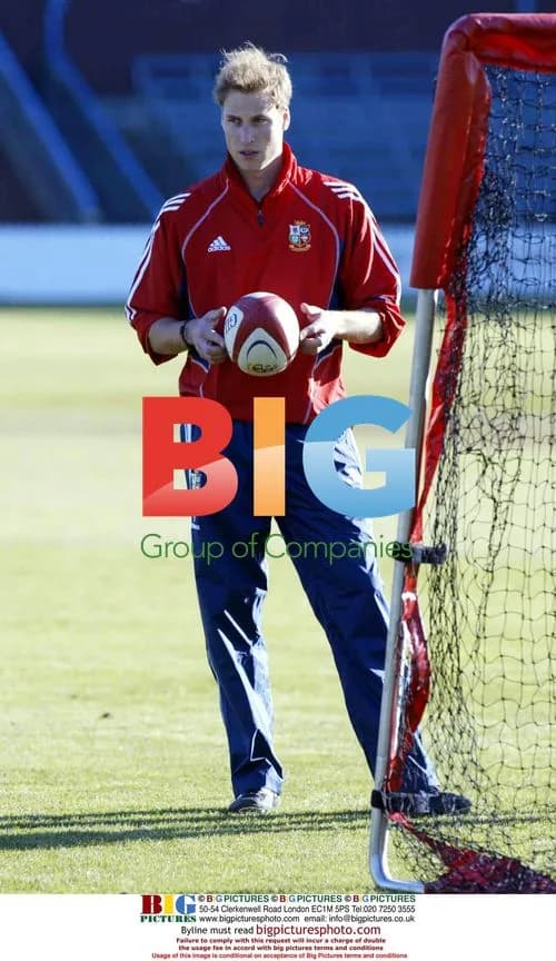 Prince William Trains with British & Irish Lions