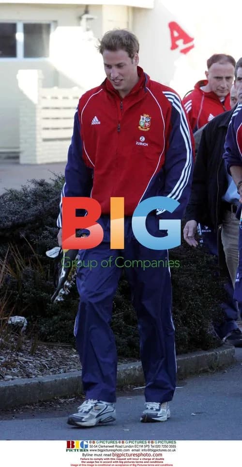 Prince William Trains with British & Irish Lions
