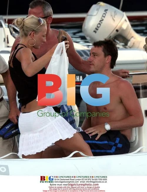 John Terry on Roman Abramovich’s yacht in Corsica