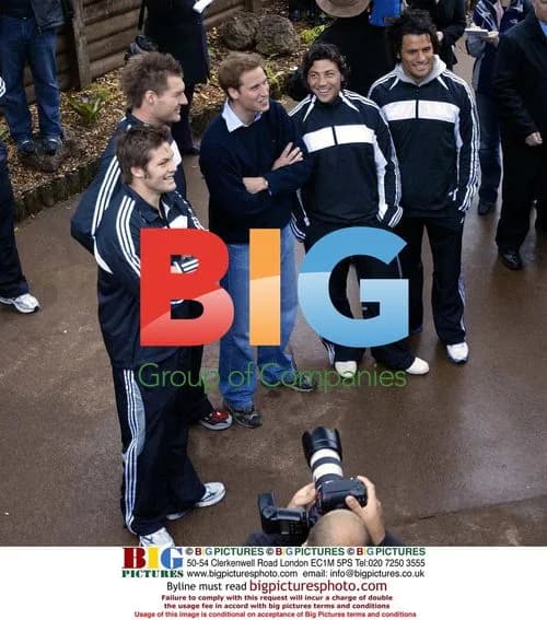 Prince William Meets All Blacks