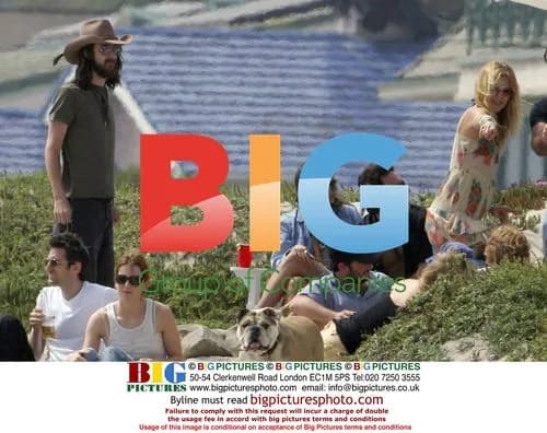 Kate Hudson and family on Malibu beach