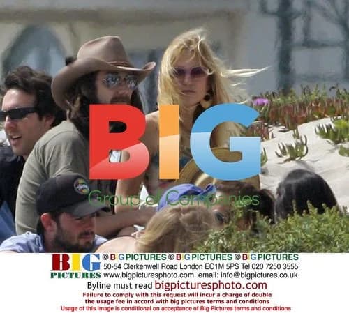 Kate Hudson and Family on Malibu Beach