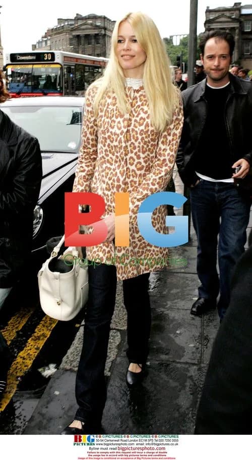 Claudia Schiffer Leaving Hotel for Live8
