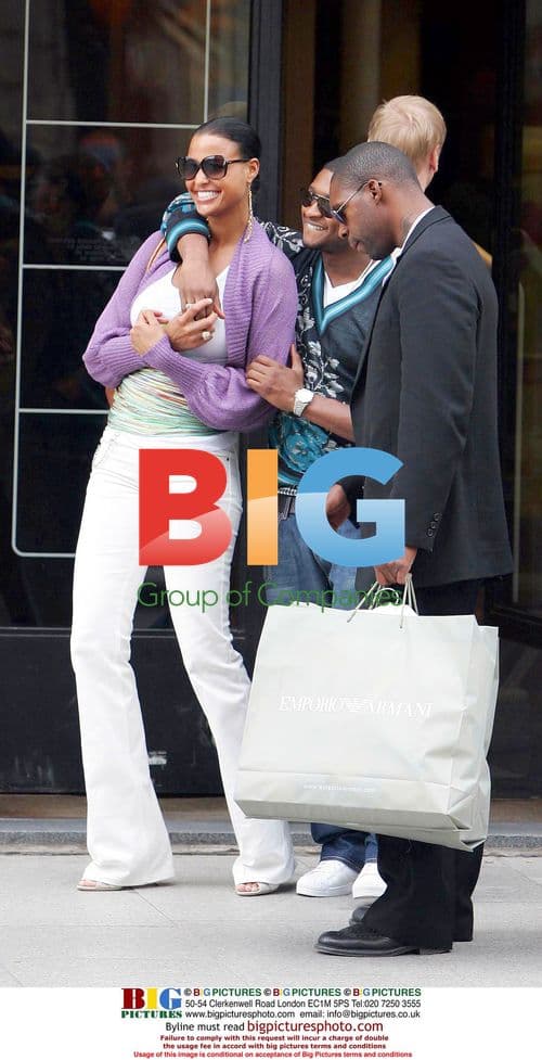 Usher and Girlfriend Eishia Brightwell in Paris