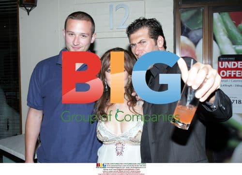 Big Brother contestants at album party