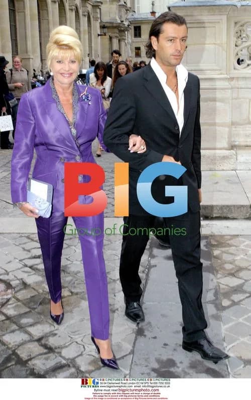 Ivanna Trump & son Rossano at Lacroix show
