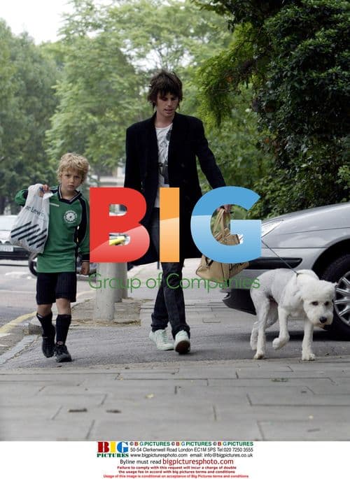 Sadie Frost and son Rafferty leaving soccer practice