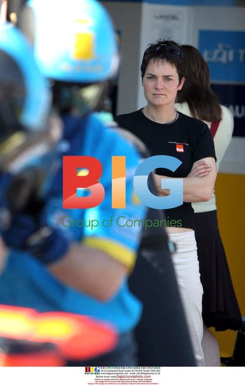 Ellen MacArthur at British F1 Grand Prix