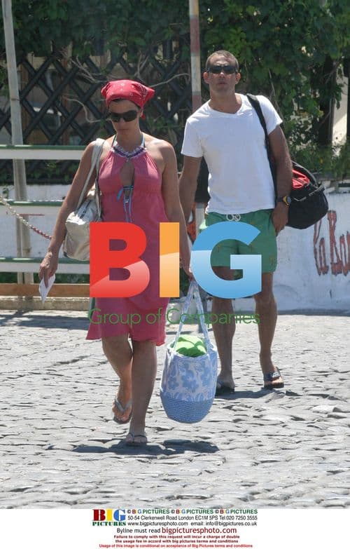 Annabella Sciorra on Vacation in Ponza, Italy