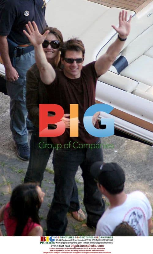 Tom Cruise and Katie Holmes in Rome