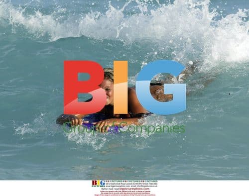 Jodie Marsh tries body boarding