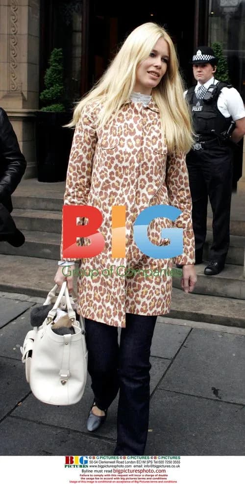 Claudia Schiffer Leaving Balmoral Hotel for Live8