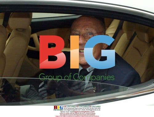 Sir Sterling Moss and wife at Maserati launch