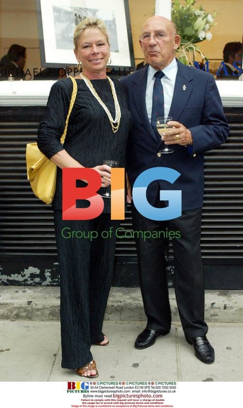 Sir Sterling Moss and wife at Maserati launch