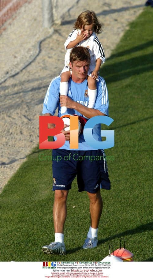 David Beckham Trains with Sons