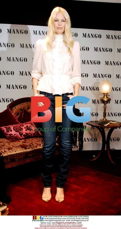 Claudia Schiffer at Mango Store Opening