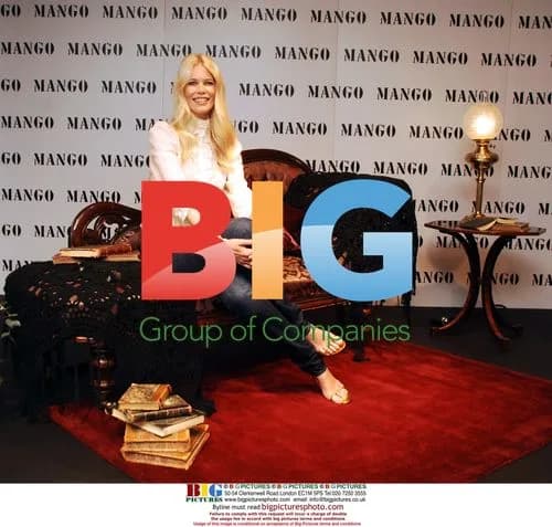 Supermodel Claudia Schiffer at Mango store opening