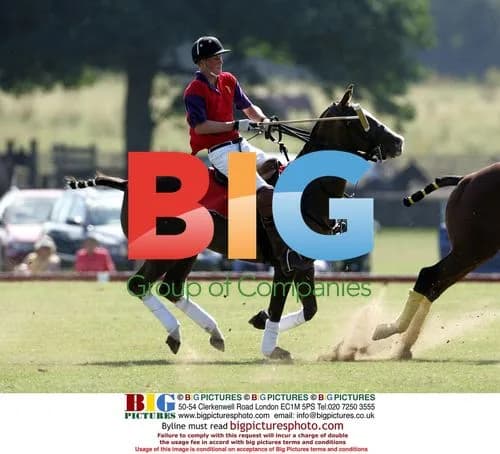 Prince Charles and Prince Harry Playing Polo