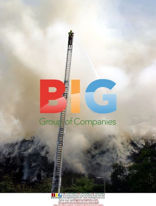 Fire at north London woodyard