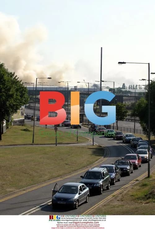 Fire at north London woodyard