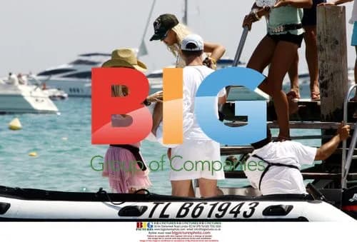 Ralf Schumacher on Boat in St Tropez