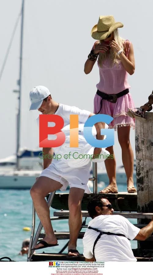 Ralf Schumacher on a Boat in St Tropez
