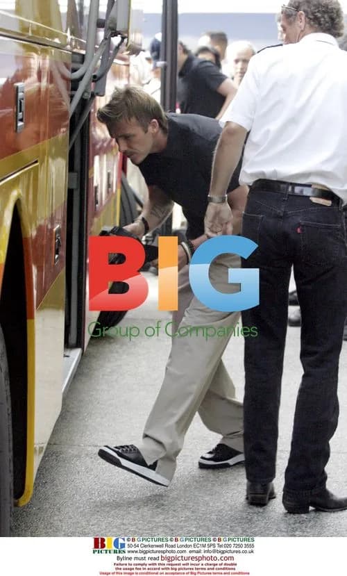 David Beckham leaving Ritz Carlton in LA
