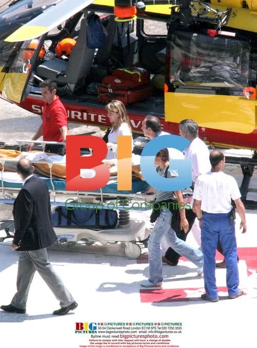 Pauline, Daughter of Princess Stephanie, Arrives at Heliport
