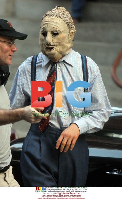 Robert Downey Jr on set of 'Fur'