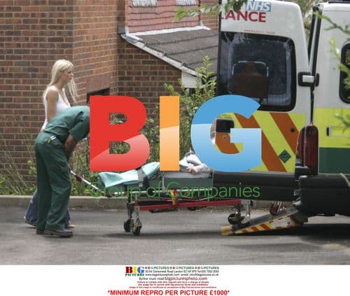 Brian Harvey taken to hospital