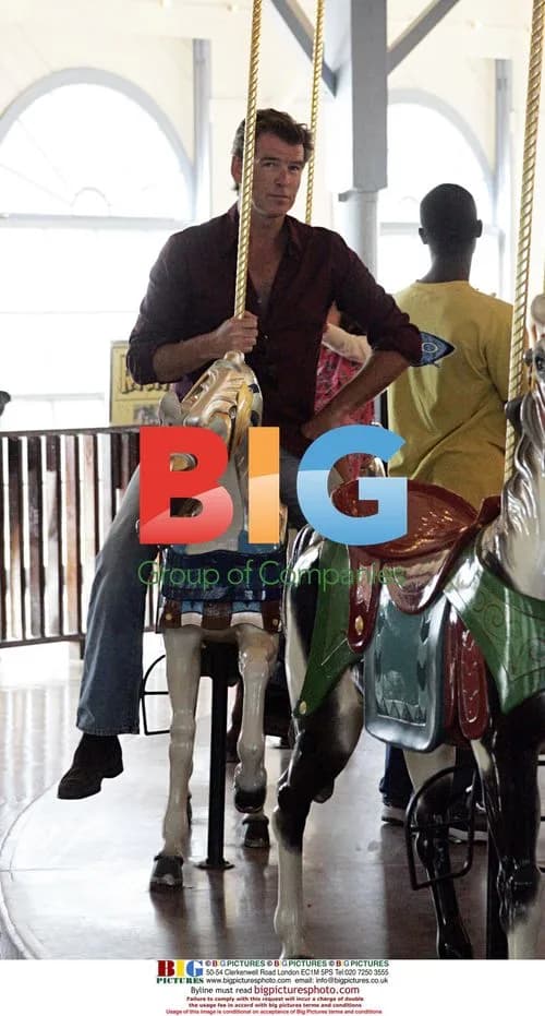 Pierce Brosnan Spends Father's 66th Birthday at Santa Monica Pier