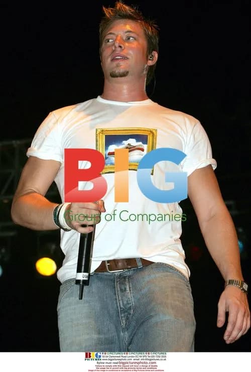 Duncan James of Blue performs in Limassol