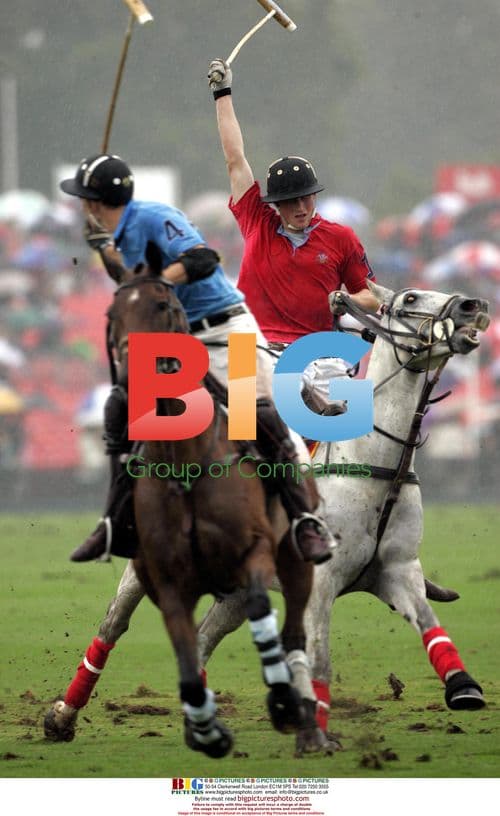 Prince Harry Wins Polo Match