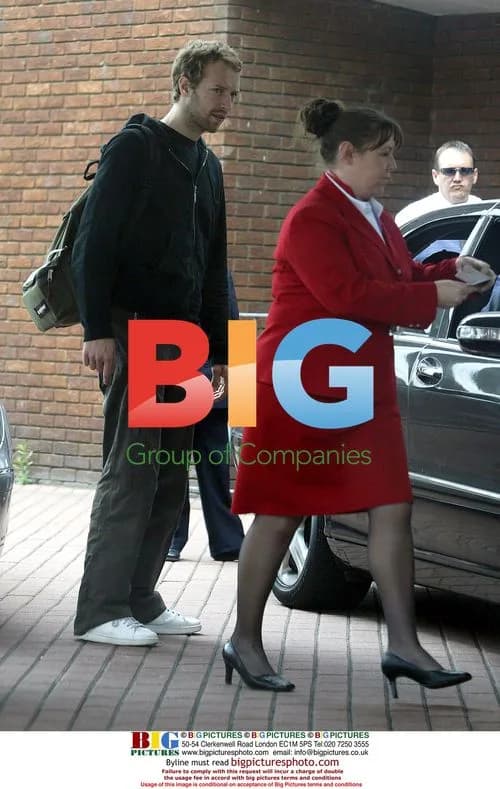Coldplay's Chris Martin at Heathrow