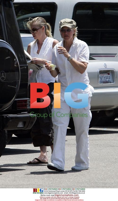 Ellen DeGeneres and Portia Di Rossi Enjoy Lunch and Shopping
